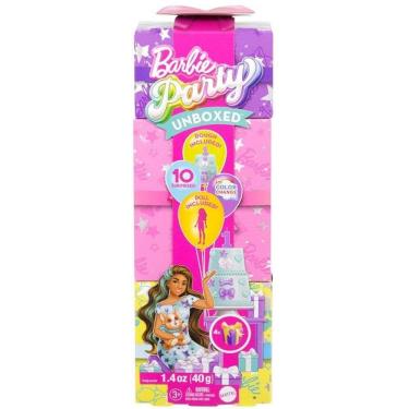 Imagem de Barbie Reveal PARTY Unboxed Festa dos Animais Mattel JFG68 Morena