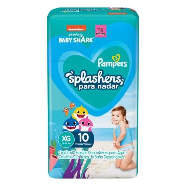 Imagem de Fralda para Água Pampers Baby Shark Splashers XG com 10un