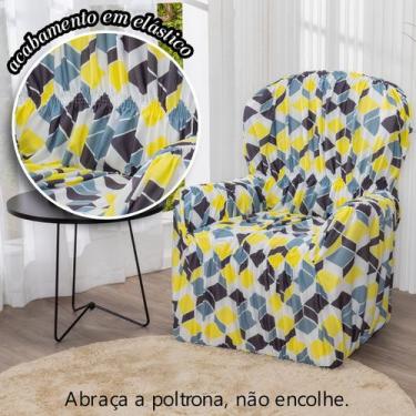 Imagem de Capa de Poltrona do Papai 1 lugar Malha Gel Elasticada Estampada - Len
