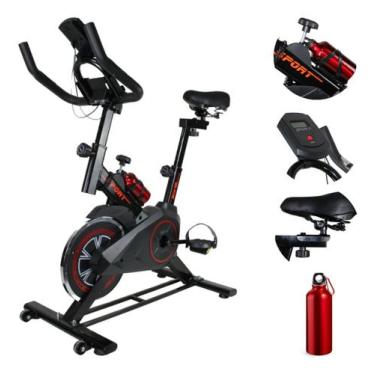 Imagem de Bicicleta Ergométrica Spinning Sport Com Squezze - KNakasaki, Preto, N