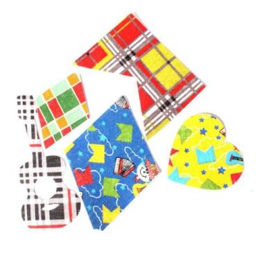 Imagem de Retalho de Tecido Autocolante para Festa Junina - 5 Unidades - Aluá Fe