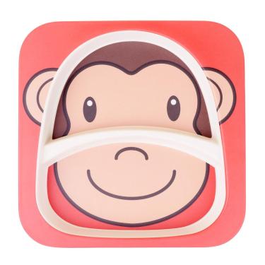 Imagem de Prato com Divisórias 21cm Macaco Cazza