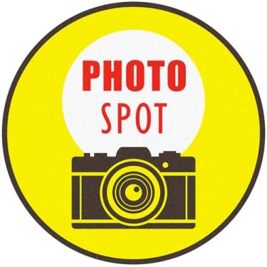 Imagem de Adesivos de 12 polegadas "Photo Spot" - 2 peças "Photo Spot" marcadores de piso de posição fixa - adesivo removível antiderrapante placa de vinil para formatura, casamento, festa, eventos, atrações