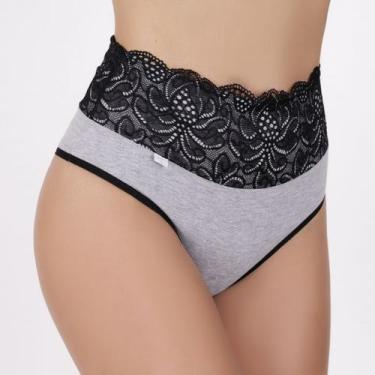 Imagem de Calçola de Algodão Egípcio com Barra Renda Forrada e Cavada nas Costas