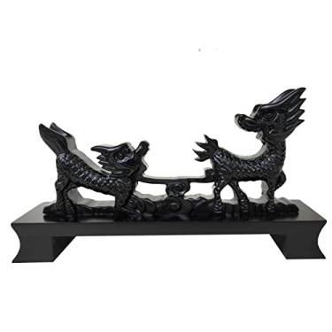 Imagem de Suporte para espada Katana Kirin preto Samurai Suporte para exibição para Katana Wakizashi Tanto