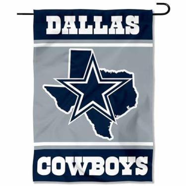 Imagem de WinCraft Dallas Cowboys TX State Garden Flag Double Sided Banner