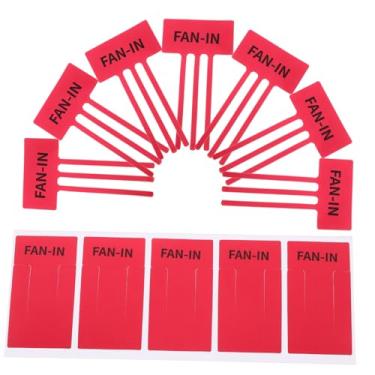 Imagem de OKUMEYR Adesivos autoadesivos indicadores de fluxo de ar de 10 folhas para etiquetas de identificação de ar condicionado para fácil instalação, adequado para aquecedores e exaustores