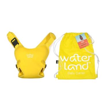 Imagem de Canguru Impermeável para Bebê Passeio e Piscina em Neoprene Amarelo Waterland Baby