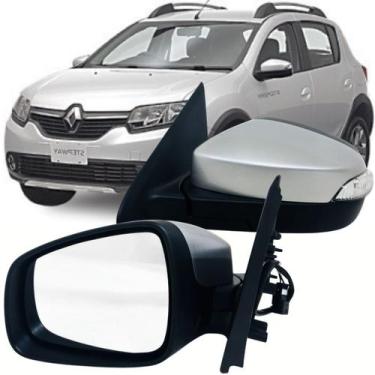 Imagem de Retrovisor lateral Esquerdo motorista Renault Sandero Logan 2014 2016 