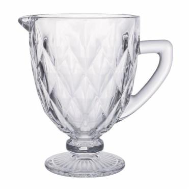 Imagem de Jarra vidro diamond 1000ml transparente - Niazitex, Transparente