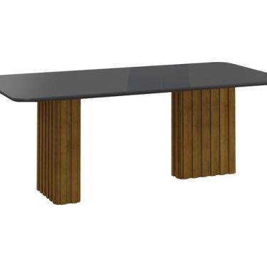 Imagem de Mesa para Sala de Jantar com Tampo em Vidro - Leifer