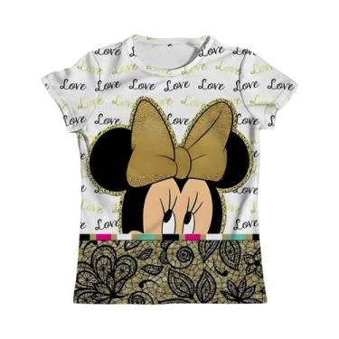 Imagem de Camiseta Infantil Rosa Minnie Mouse - Manga Curta, Gola Redonda - Idea