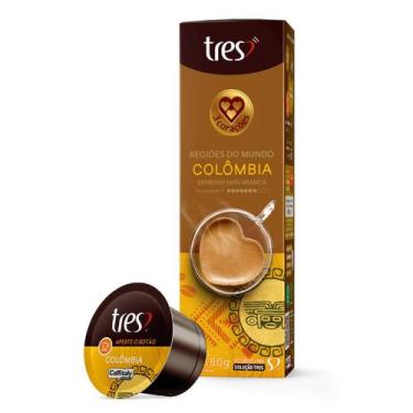 Imagem de Cápsula de Café Tres 3 Corações Espresso Colombia 10 Unidades, Espress