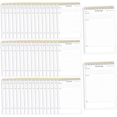 Imagem de Bloco de notas para fazer - Agenda diária sem data A5, 2500 folhas/5000 páginas para fazer para o trabalho, bloco de notas espiral à prova d'água para material de escritório, agenda escolar, 14,7 cm x