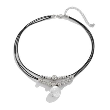 Imagem de MarveBard Colar feminino estilo faroeste, vintage, turquesa, com contas, estrela, touro, concha, cacto, concerto, vestidos de cowgirl, acessórios de joias, Large, Cobre, Sem Pedra Preciosa