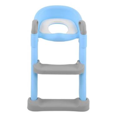 Imagem de Assento Redutor Infantil Escadinha P/ Vaso Sanitário Cinza - Tibaby, A