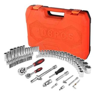 Imagem de Jogo Caixa De Ferramentas Chave Soquete Sextavados 108 Peças - Sa, Son