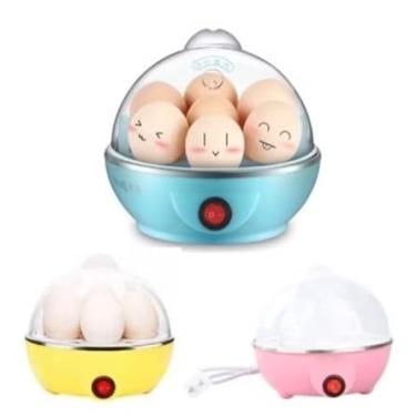 Imagem de Cozedor Ovo Elétrico Máquina De Cozinhar A Vapor Egg Cooker Rosa 110V