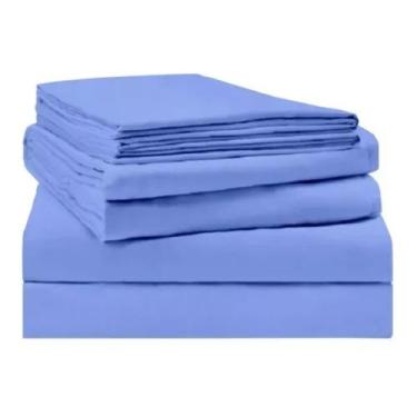 Imagem de Kit 2 Lençois Avulso Solteiro Sem Elastico Para Clinica Hospital Hotel
