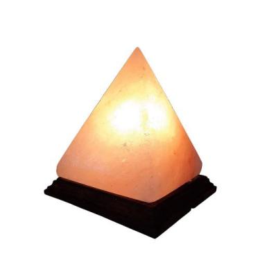 Imagem de Abajur Luminária Terapêutica Sal Rosa Do Himalaia Pyramid média - Equi