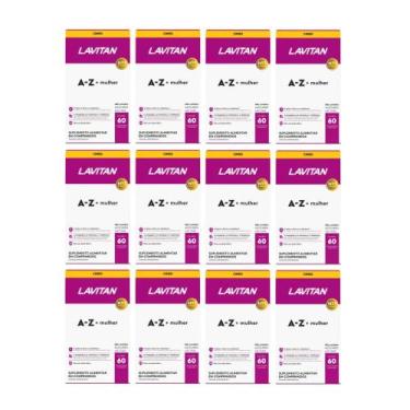 Imagem de Kit 12 Suplemento Lavitan A-Z + Mulher 60 Comprimidos Cimed