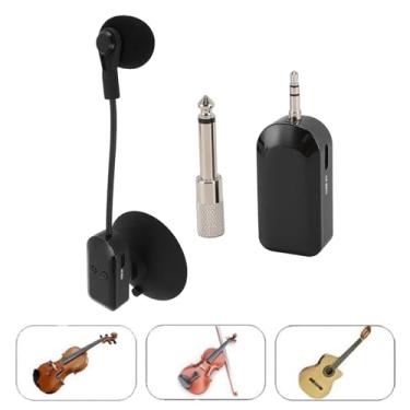Imagem de de Captação de Microfone de Instrumento Sem Fio, de Microfone de Violino Sem Fio 2.4G, Transmissor e Receptor de Instrumentos Musicais HIFI para Guitarra Acordeão Violoncelo