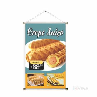 Imagem de Banner pronto Crepes BA 104 medida 45x70 cm arte pronta