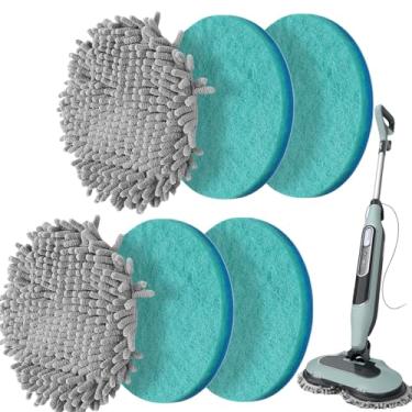 Imagem de Frescares 6 pacotes de almofadas de substituição para esfregão a vapor e esfregão compatíveis com Shark, S8201, S8001, S7001, S7201, S7000AMZ, S7000, S7005, S7020, S7001C, tapete lavável e absorvente