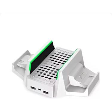 Imagem de Base Station Pro™ para Xbox Series S – Cooler, Carregador de Controlo e Baterias 800mAh | Tudo o que precisa num só suporte!