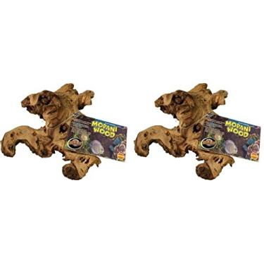 Imagem de Zoo Med (pacote com 2) Laboratórios AZMMAS Mopani Wood, pequeno, 15 a 20 cm