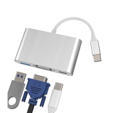 Imagem de CABO USB TIPO CM 3.1/VGA F +USB 3.0 F +TIPO C 3.1