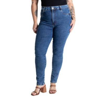 Imagem de Calça Jeans Sawary Push Up Plus Size - 280613 Azul, Azul, 46