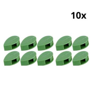 Imagem de Kit 10 Folhas Clips Adesivos Fixação Parede Suporte Plantas - genérica