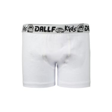 Imagem de Cueca Infantil Box Boxer Cotton Individual Algodão Dallf, Branco, GG