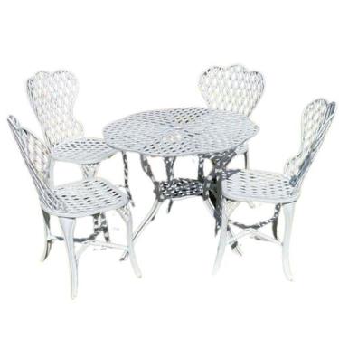 Imagem de Conjunto Viena Bambu Sem Braços - NossaKasa Móveis, Branco