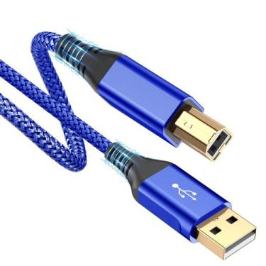 Imagem de Cabo de impressora Sweguard USB 2.0 tipo A macho para B macho 3m azul