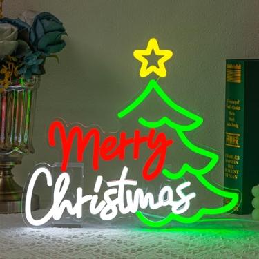 Imagem de SUYUZUR Letreiro De Néon De Feliz Natal, Árvore De Natal, Luz De Néon Para Decoração De Parede, Letreiro De Néon De Led De Natal, Luz De Néon De Led De Natal, Letreiros De Néon Coloridos Para Quarto,