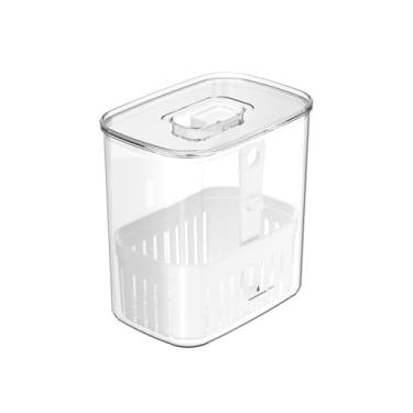 Imagem de Organizador de Temperos para Geladeira com Cesto Escorredor 1,5L e 2,3L - Ou Linha Clear Fresh (1,5 LITRO)