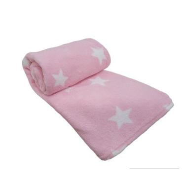 Imagem de Mantinha Para Bebê Microfibra Quentinha Antialérgico Cobertor - Rosa c