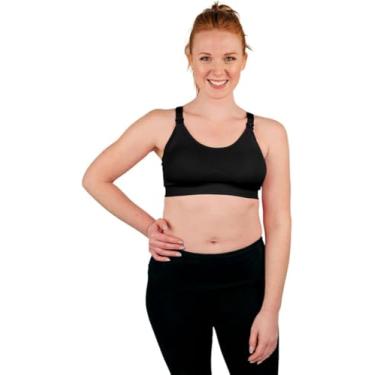 Imagem de Bamboobies Sutiã de amamentação com super tiras, Preto, Large