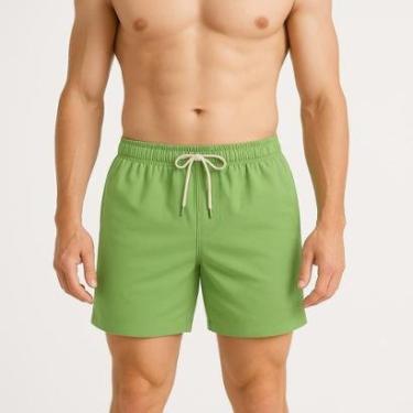 Imagem de Short Masculino Linho Premium Mauricinho Top Moderno Casual Com Bolso-Masculino