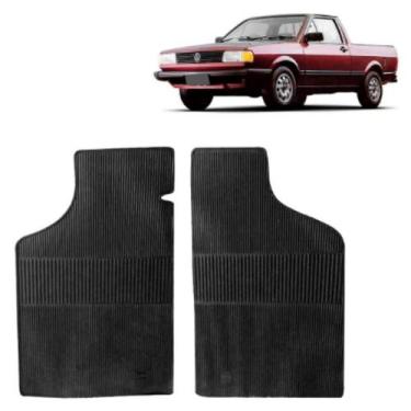 Imagem de Tapete Borracha Da Cabine Vw Saveiro 1983 Até 1999 2 Peças - Carfloor