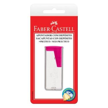 Imagem de Apontador com Depósito Rosa - Faber Castell - Faber-Castell