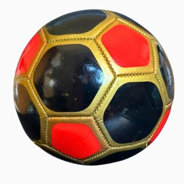 Imagem de Bola de Futebol Infantil Campo e Society Tamanho N° 5 100% PVC (Branco Preto)