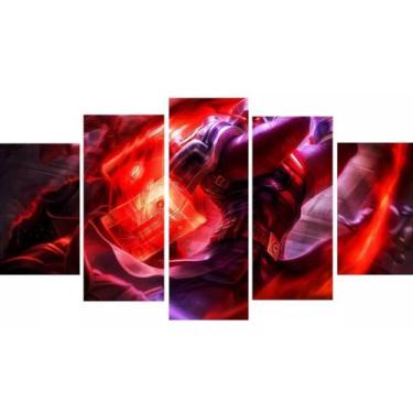 Imagem de Kit Quadros Decoração Jayce Forsaken Skin Lol" - iron tech