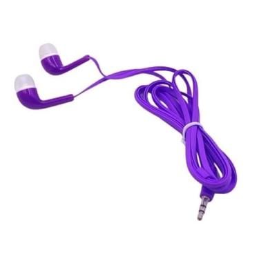 Imagem de Fone de Ouvido Intra Auricular com Fio Sem Microfone Som Estéreo Leve e Compacto