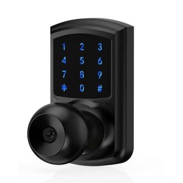 Imagem de Fechadura de entrada sem chave com código, fechadura de porta com tecl