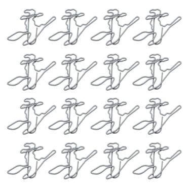 Imagem de 30 peças de clipes de papel com tema de Halloween criativo abóbora fantasma chapéu de bruxa clipes de marcador de página em caixa clipes de notas de metal marcadores de livro clipes de fotos para