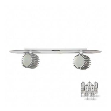 Imagem de Luminária Spot Duplo Linear Móvel Taschibra Td 11/2 Prata 220v