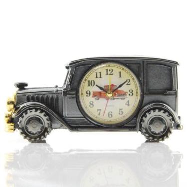 Imagem de Relógio De Mesa Customizado Calhambeque Old School Chumbo - Gici Decor